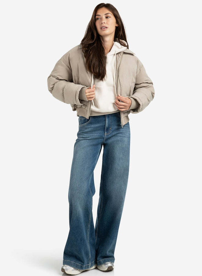 Jeans Yaya à jambes larges bleu délavé