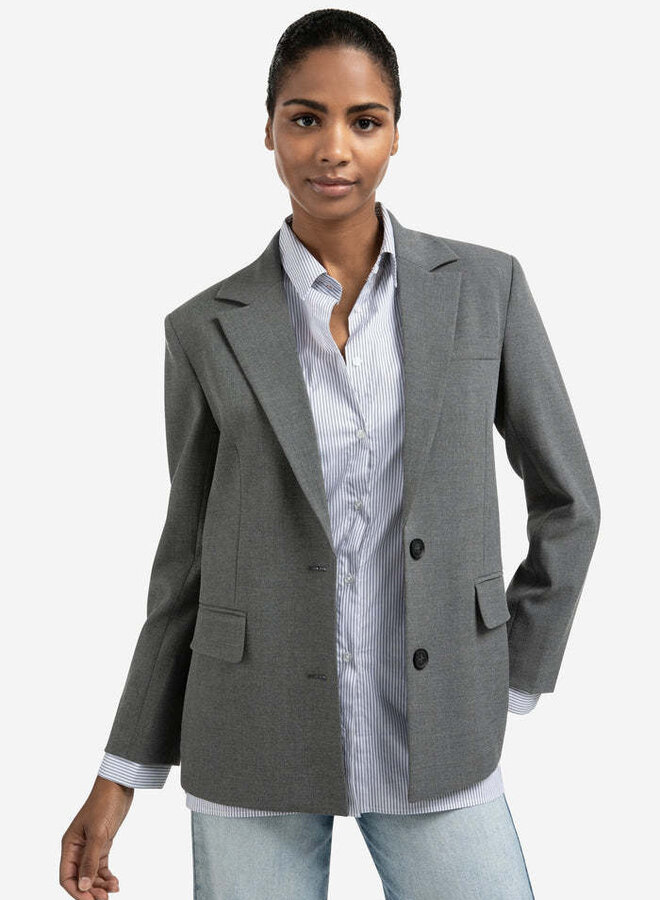 Veston Yaya avec chemise intégrée gris