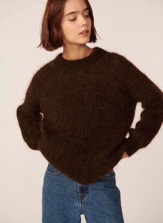 Tricot Des Petits Hauts Burma brun café