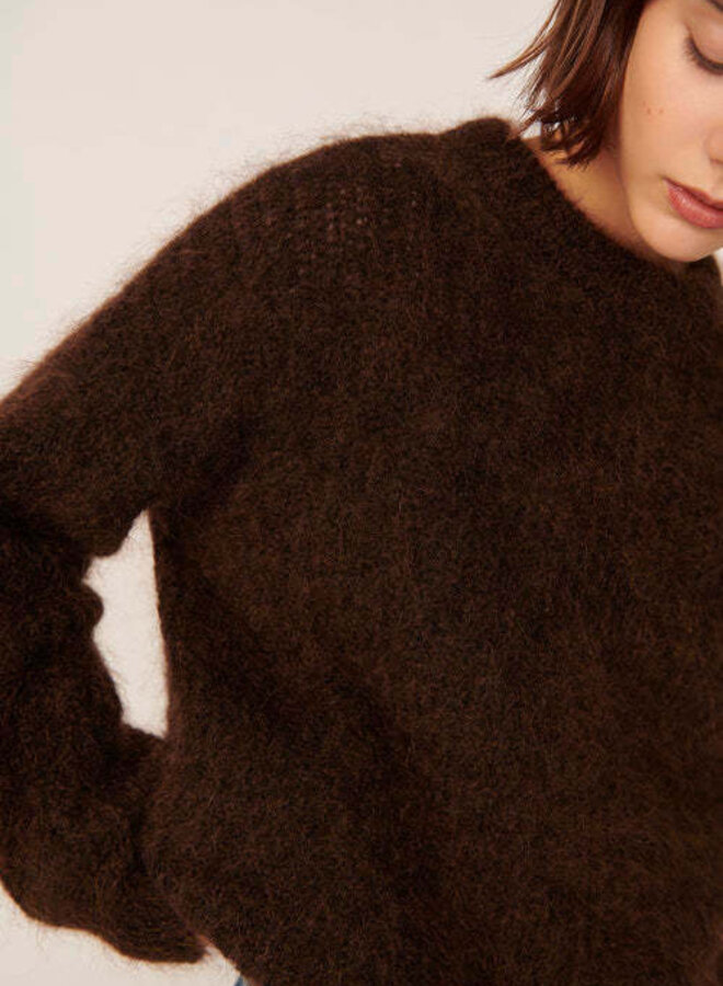 Tricot Des Petits Hauts Burma brun café