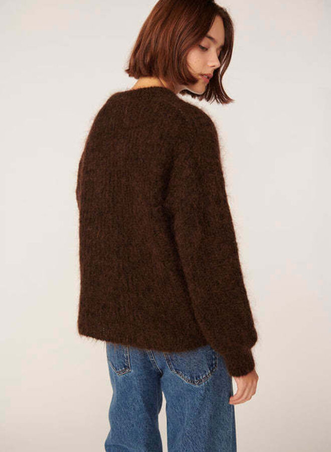 Tricot Des Petits Hauts Burma brun café