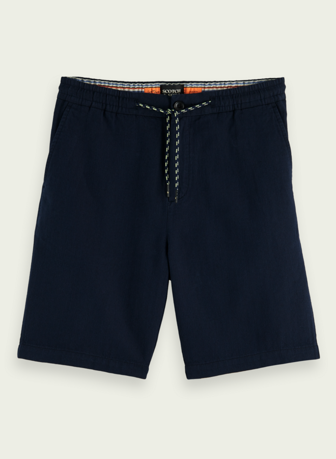 Bermuda Scotch & Soda à taille élastique bleu marine