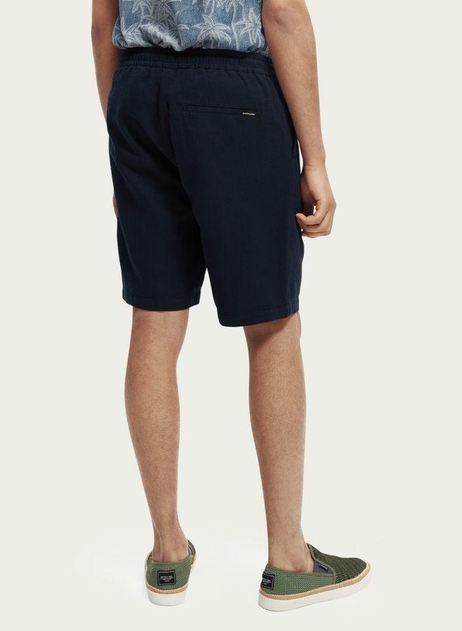 Bermuda Scotch & Soda à taille élastique bleu marine