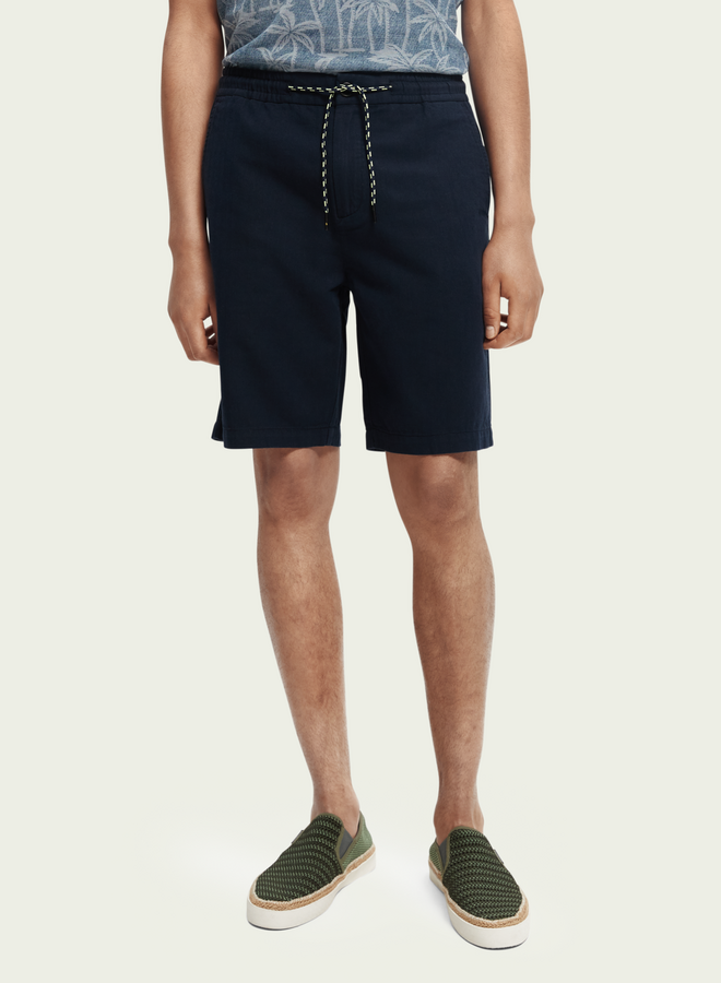 Bermuda Scotch & Soda à taille élastique bleu marine