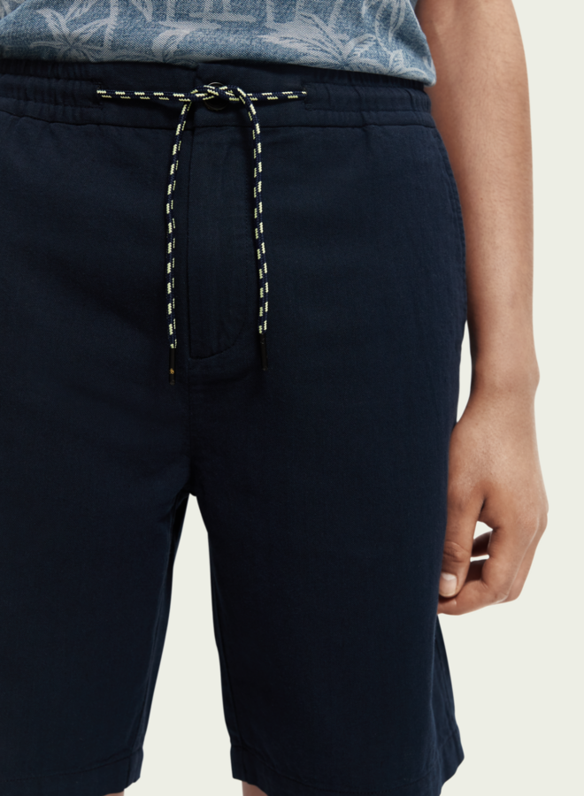 Bermuda Scotch & Soda à taille élastique bleu marine