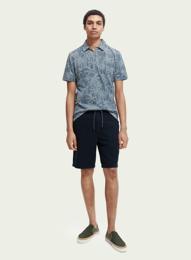Bermuda Scotch & Soda à taille élastique bleu marine