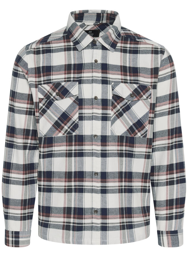 Chemise Matinique Gibbon Heritage à carreaux bleu marine multi