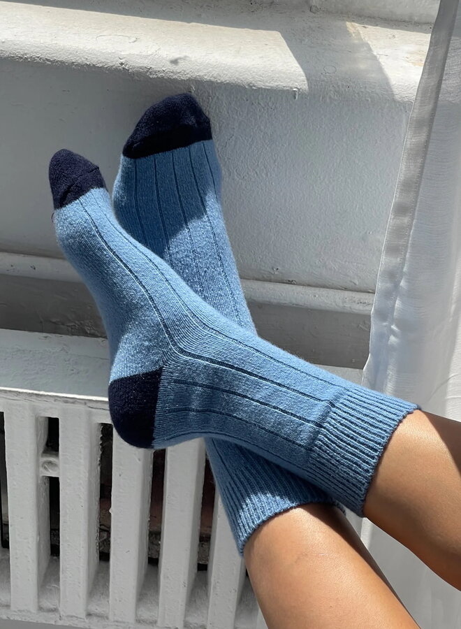 Bas Le Bon Shoppe Classic Cashmere bleu ciel & bleu marine