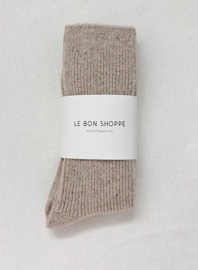 Bas Le Bon Shoppe Winter Sparkle en lurex beige champagne