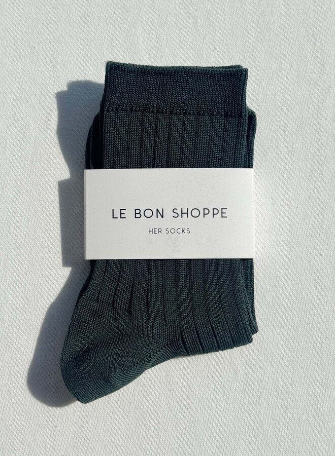 Bas Le Bon Shoppe Her Socks vert paon