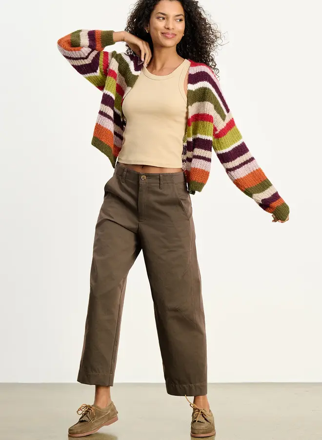 Pantalon Velvet Daria brun taupe