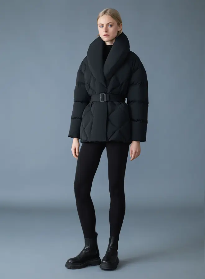 Manteau Mackage Olive à col châle noir