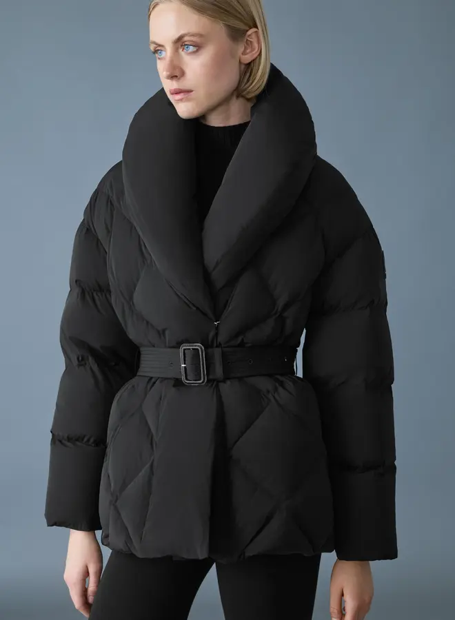 Manteau Mackage Olive à col châle noir