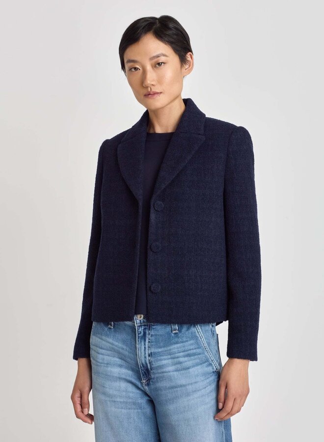 Veston Judith & Charles Pax en tweed bleu marine