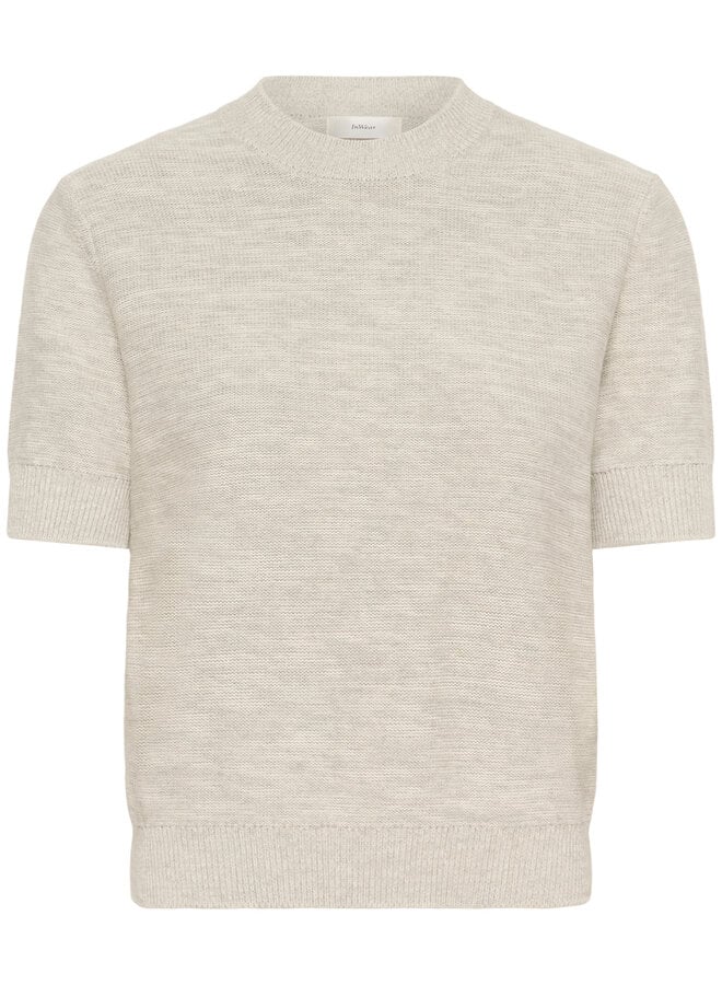 Tricot InWear Naasu à manches courtes gris sable mélange