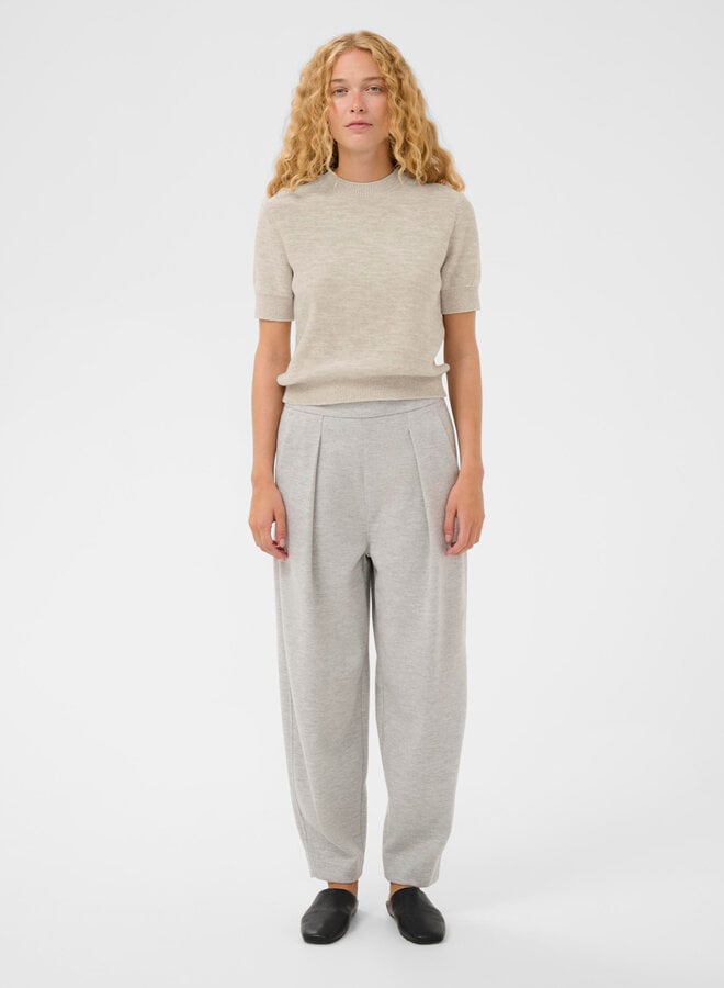 Tricot InWear Naasu à manches courtes gris sable mélange