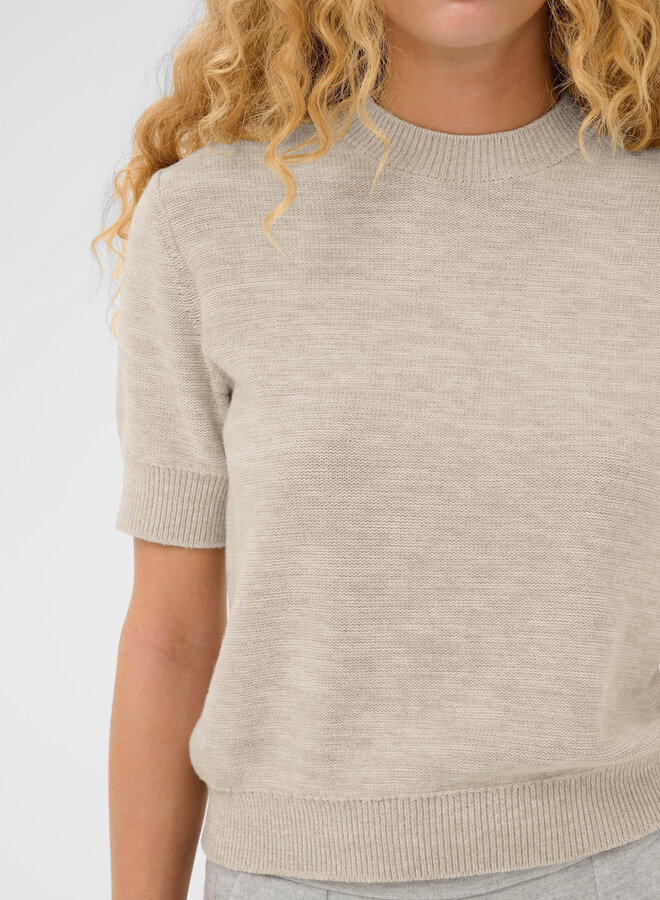 Tricot InWear Naasu à manches courtes gris sable mélange