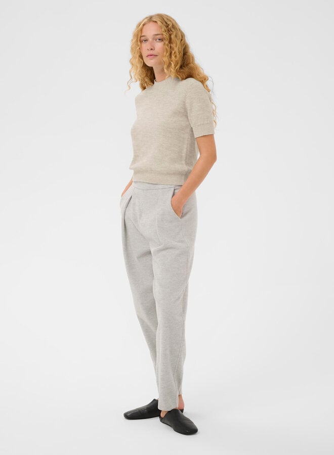 Tricot InWear Naasu à manches courtes gris sable mélange