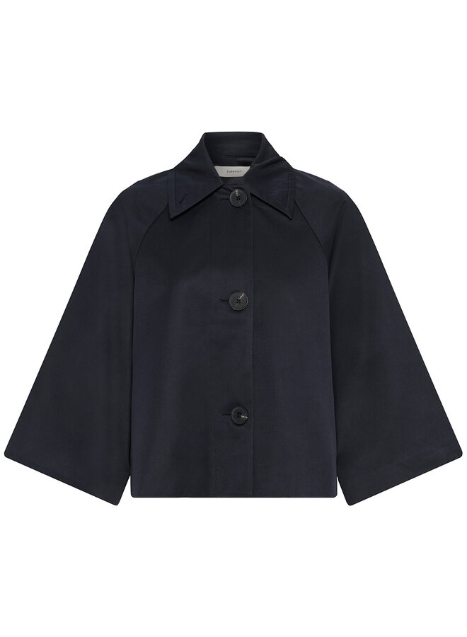 Trench InWear Hinona Cape court bleu marine