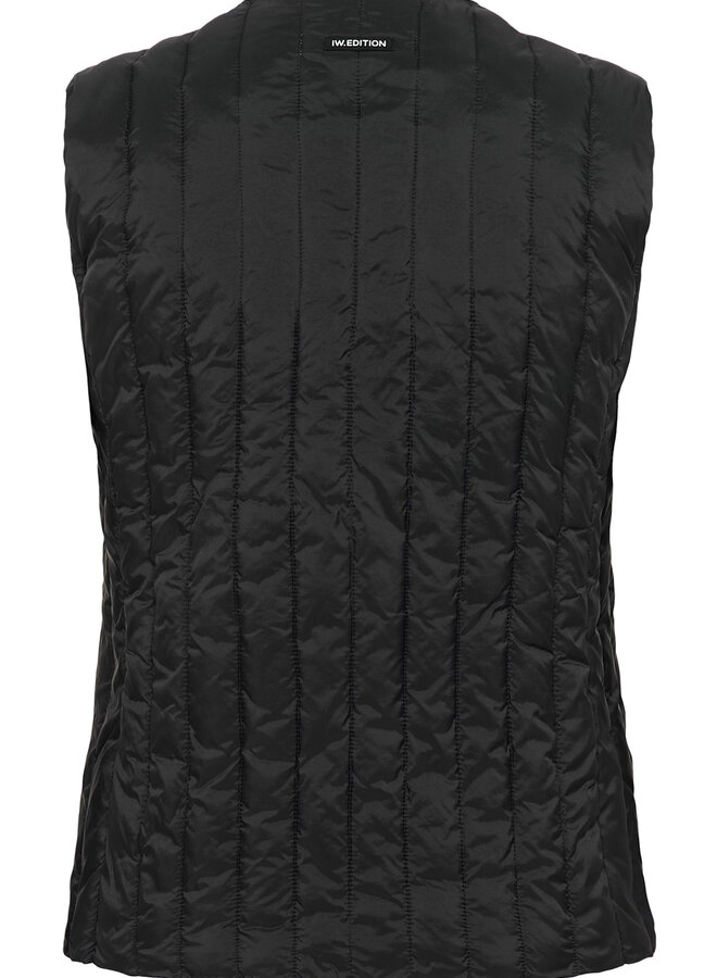 Veste InWear Glyn matelassée sans manches noire
