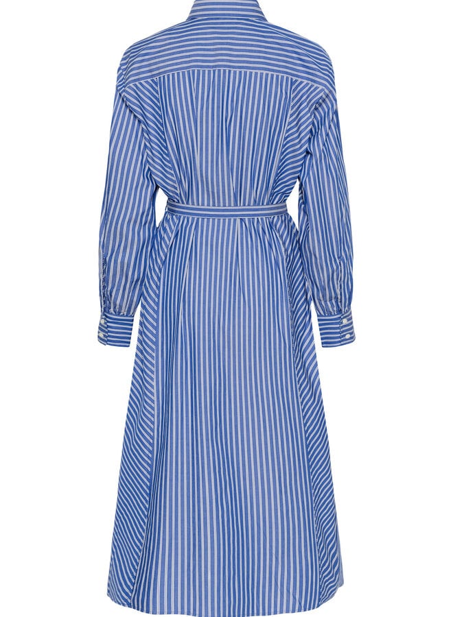 Robe chemisier Soaked Calken bleu roi rayée