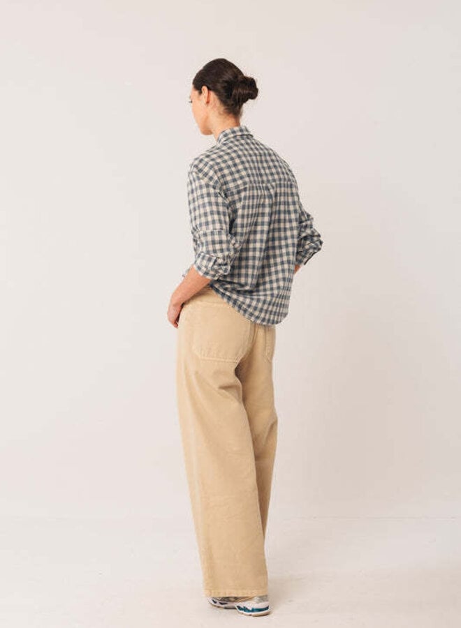 Chemise Indi & Cold à carreaux bleu & écru