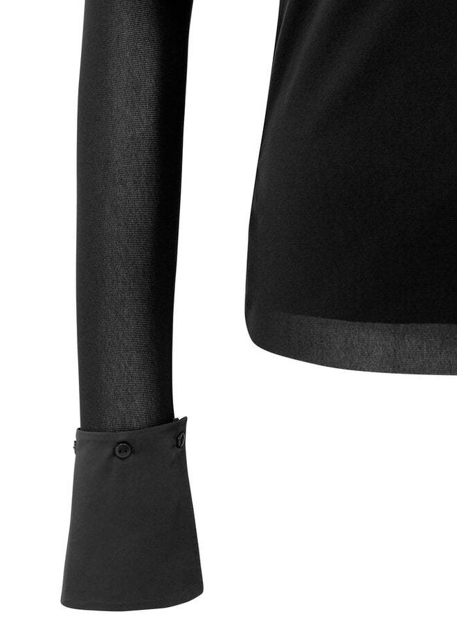 Chandail Yaya avec col amovible satiné noir