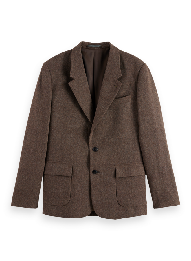 Veston Scotch & Soda à chevrons brun