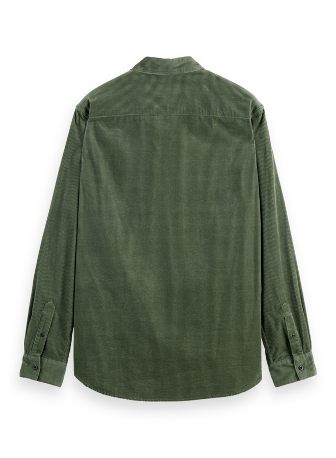 Chemise Scotch & Soda en corduroy vert thym