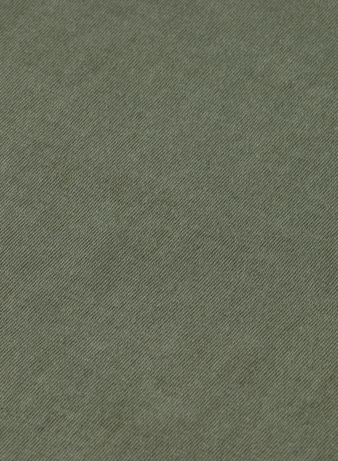 T-shirt Scotch & Soda à manches longues & double col vert thym