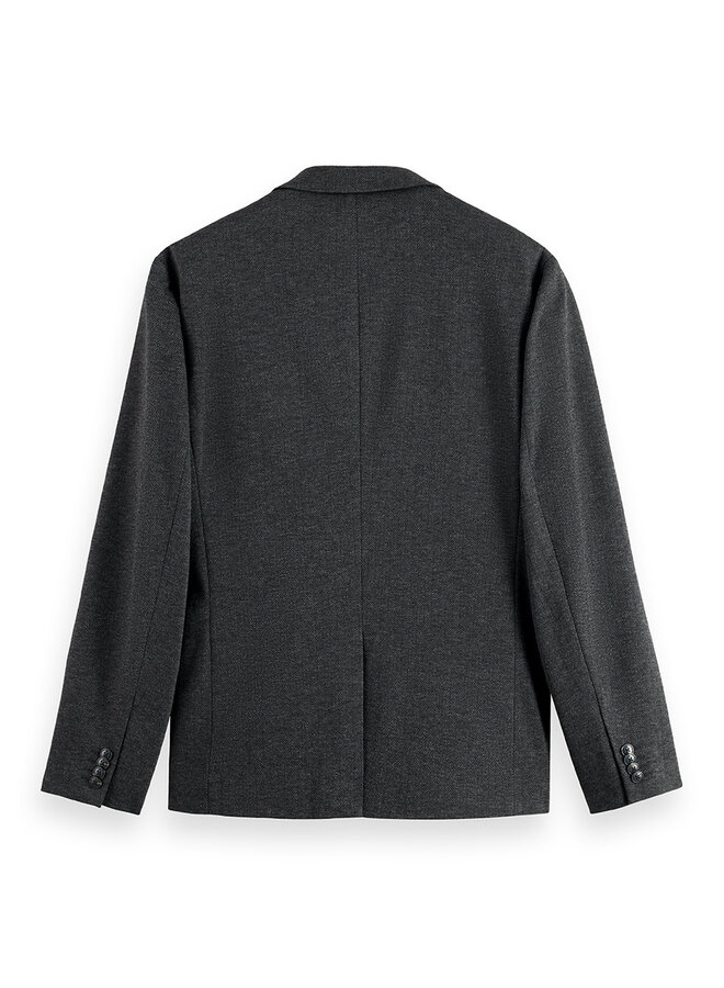 Veston Scotch & Soda en jersey à chevrons bleu marine