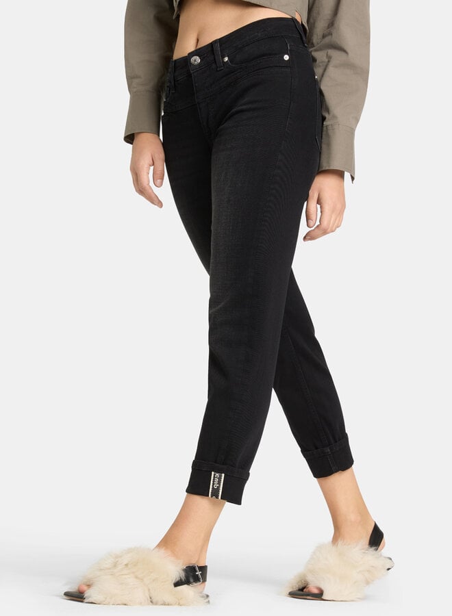 Jeans Cambio Pearlie noir délavé