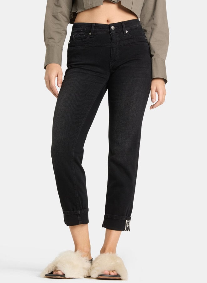 Jeans Cambio Pearlie noir délavé