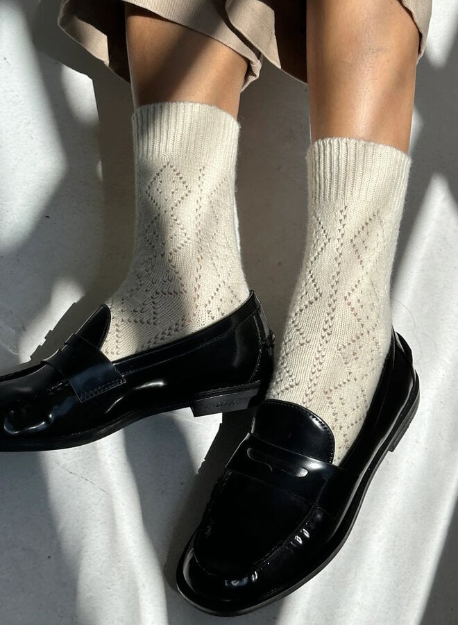 Bas Le Bon Shoppe Cashmere Pointelle crème