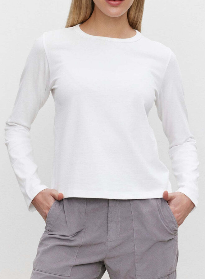 T-shirt Velvet Susanna à manches longues blanc