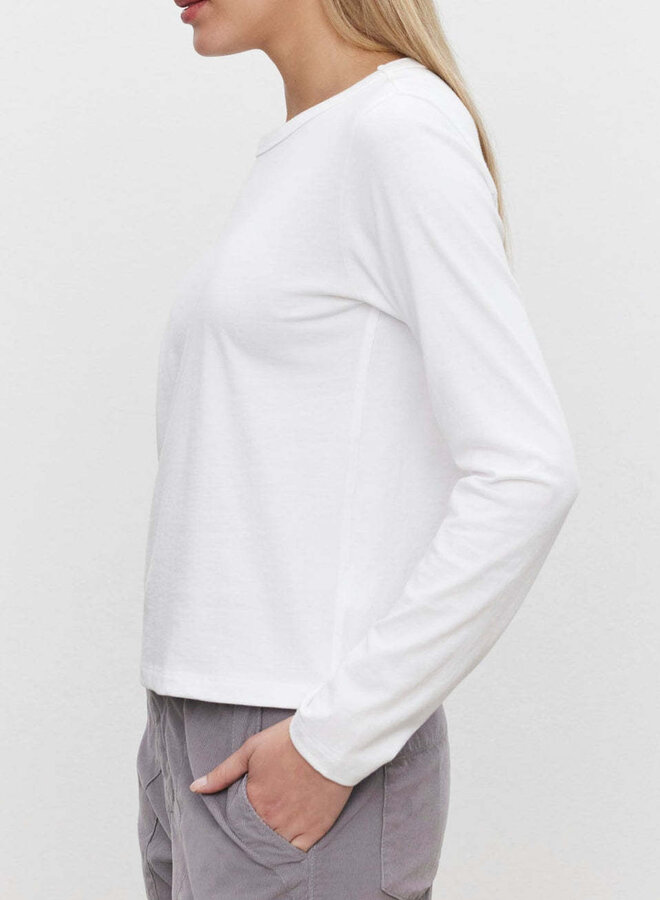 T-shirt Velvet Susanna à manches longues blanc