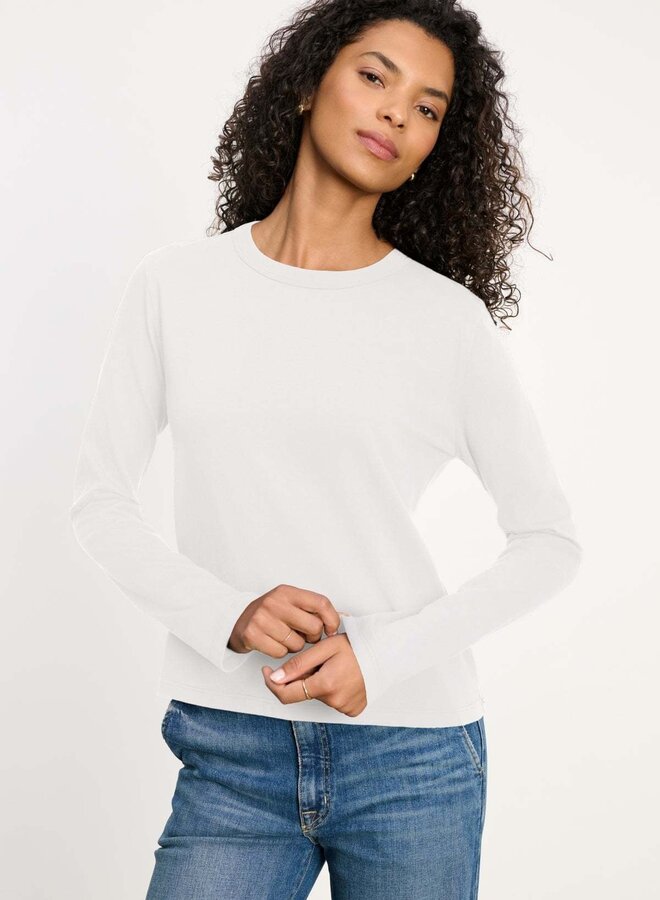 T-shirt Velvet Susanna à manches longues blanc