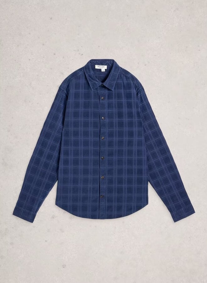 Chemise White Stuff Griffin en corduroy bleu marine