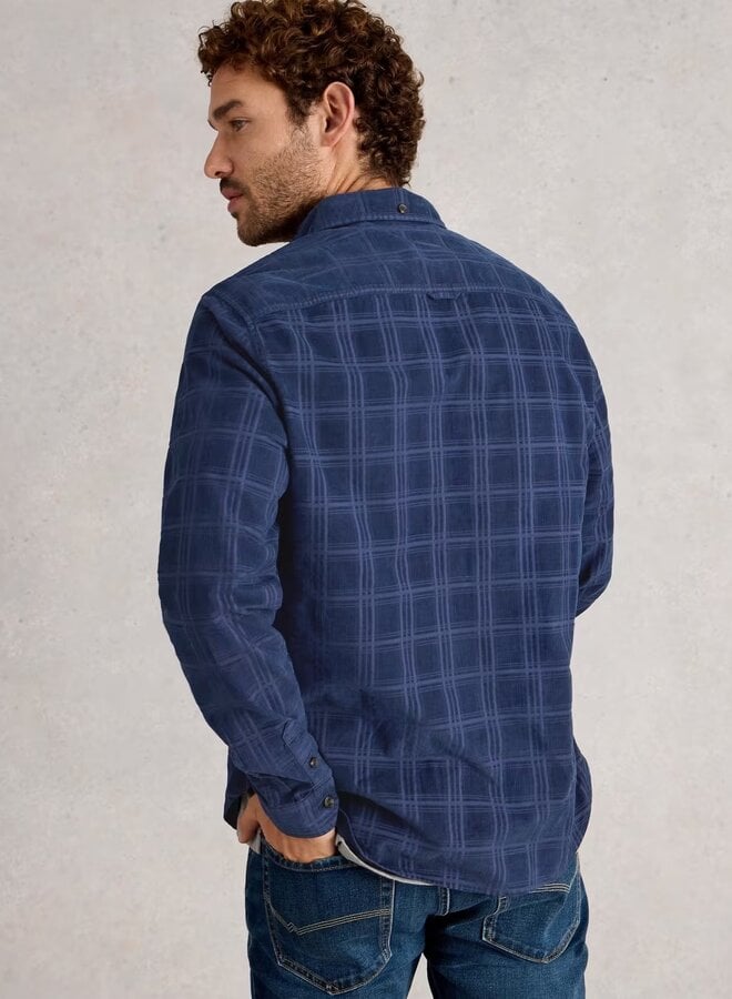 Chemise White Stuff Griffin en corduroy bleu marine