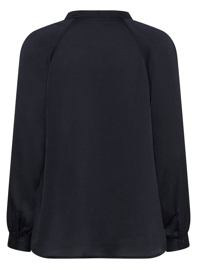 Blouse Soaked in luxury Ioana à col V bleu marine