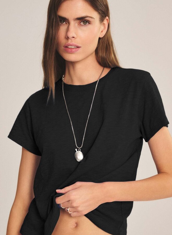 T-shirt Velvet Marika à col rond noir