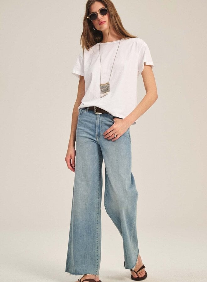 T-shirt Velvet Tia à col rond blanc