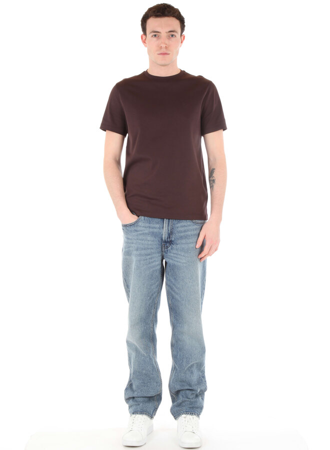 T-shirt Michael Kors à col rond brun chocolat