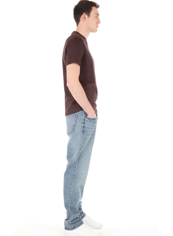 T-shirt Michael Kors à col rond brun chocolat