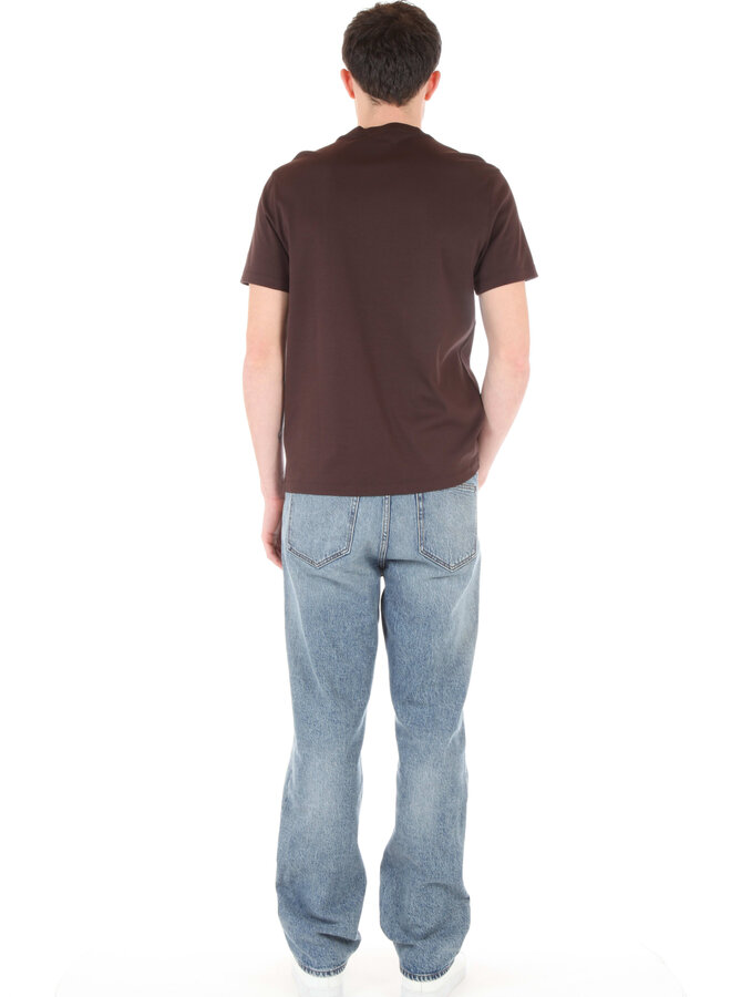 T-shirt Michael Kors à col rond brun chocolat