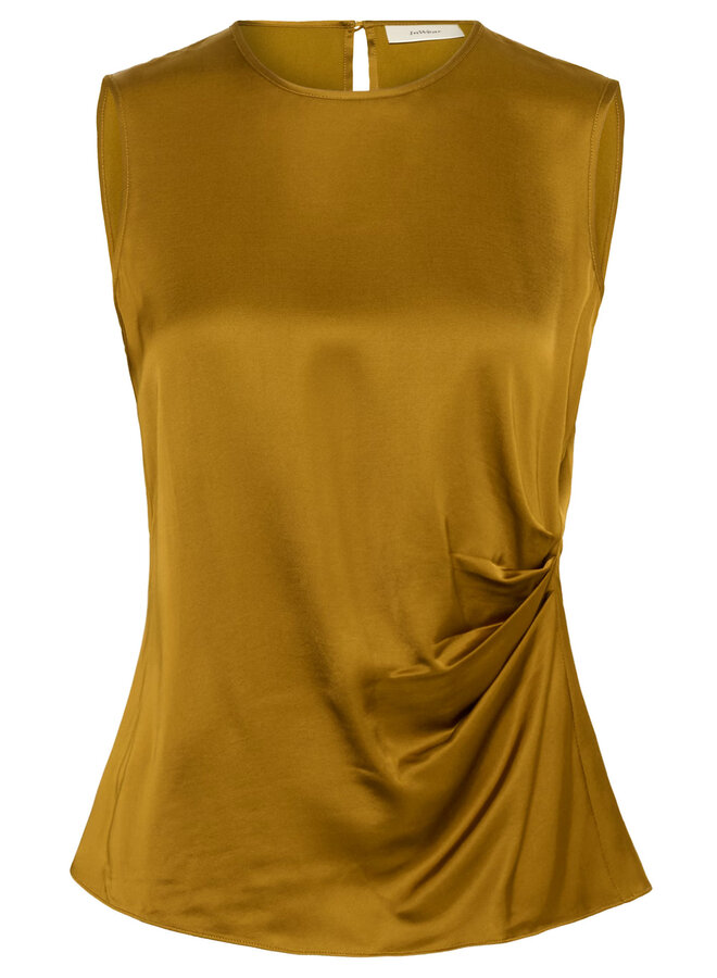Haut InWear Kayla sans manches satiné tapenade