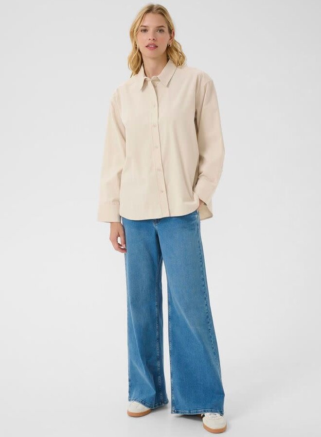 Chemise PartTwo Savannas en corduroy beige chêne