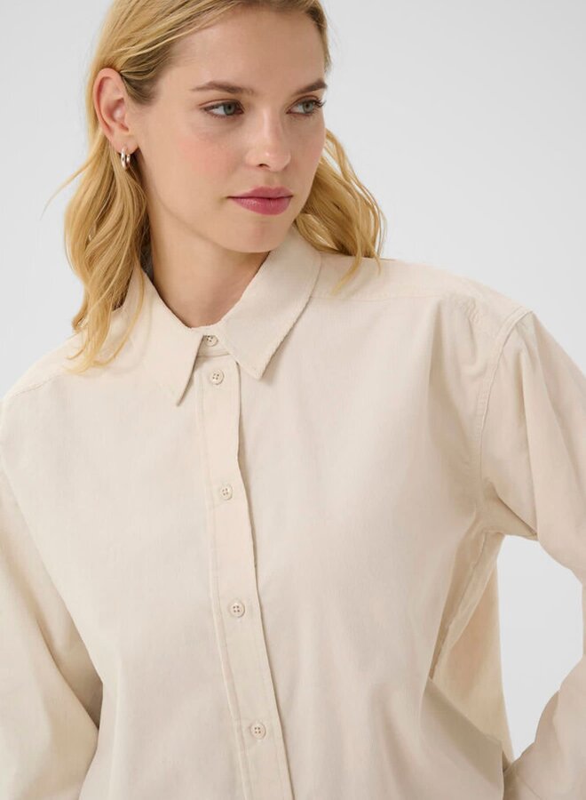 Chemise PartTwo Savannas en corduroy beige chêne