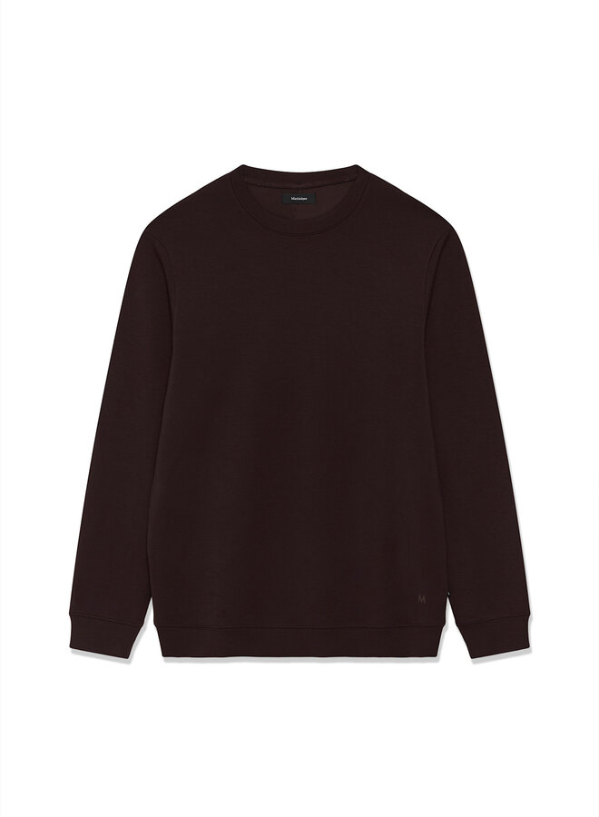 Chandail Matinique Harry en jersey doux à col rond brun ganache