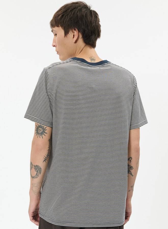 T-shirt Matinique Jeremy rayé bleu marine & beige